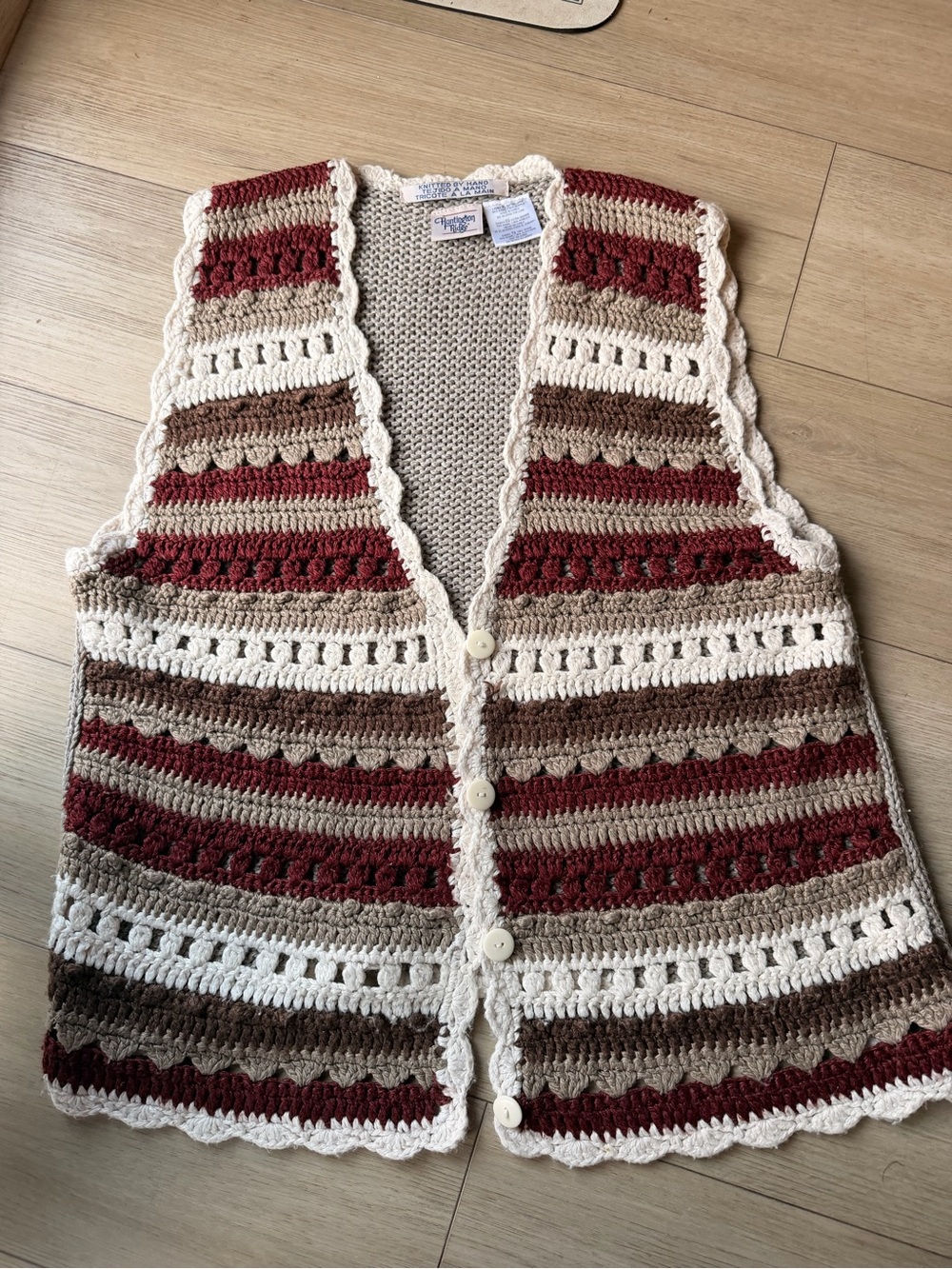 Women’s vintage, hand-crafted vest from Huntington Ridge